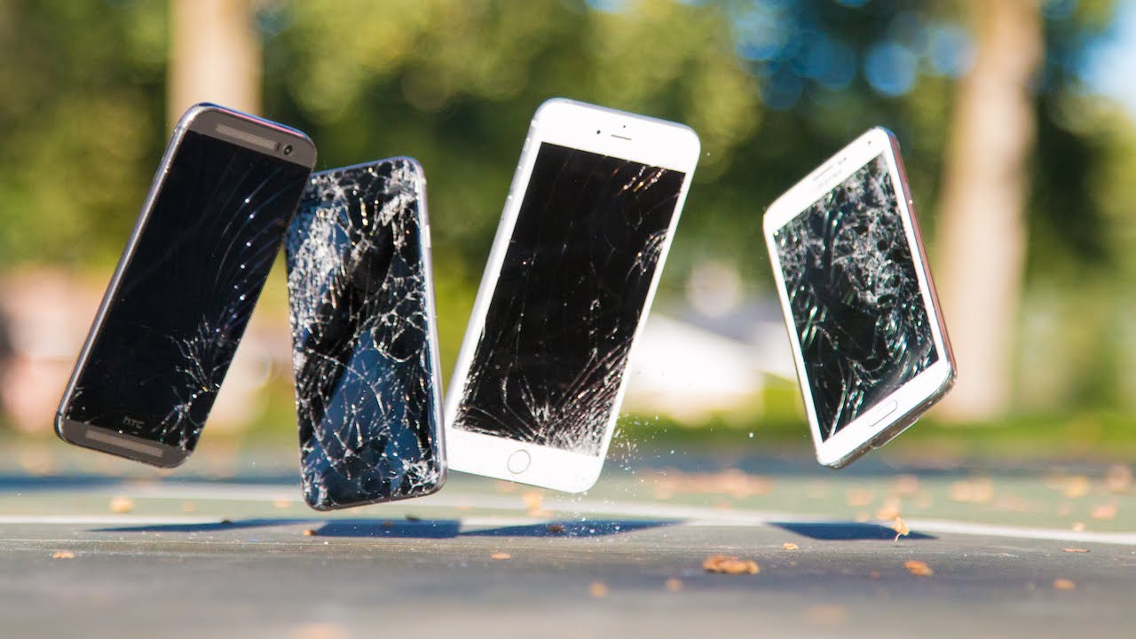 smartphones com tela quebrada